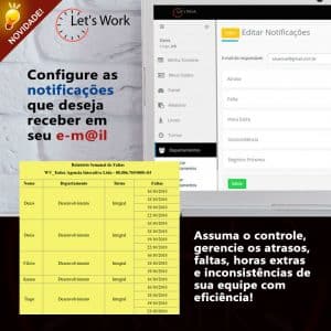 Notificações - Let's Wok | Sistema de registro de ponto. 